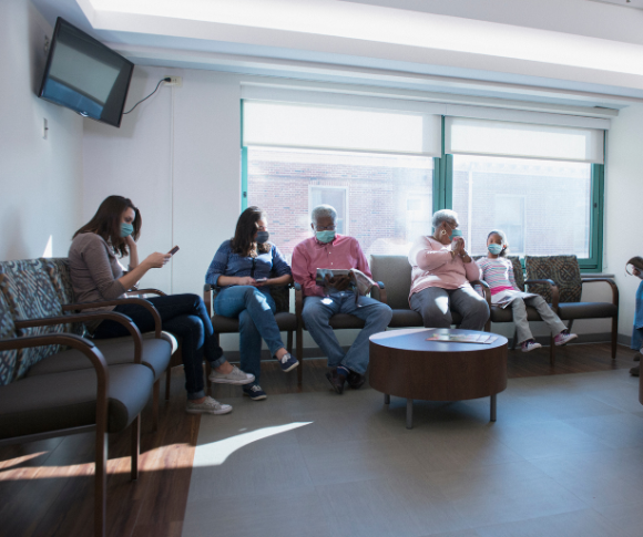 Cough free waiting room